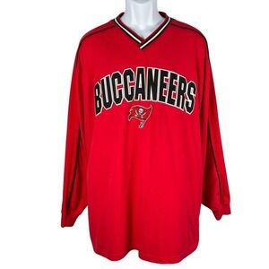 Vintage‎ Tampa Bay Buccaneers Lee Sport Pullover Mens 2XL Red Stitched V-neck